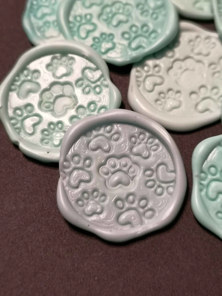 🐾 Wax seal stickers (10) - photo 3
