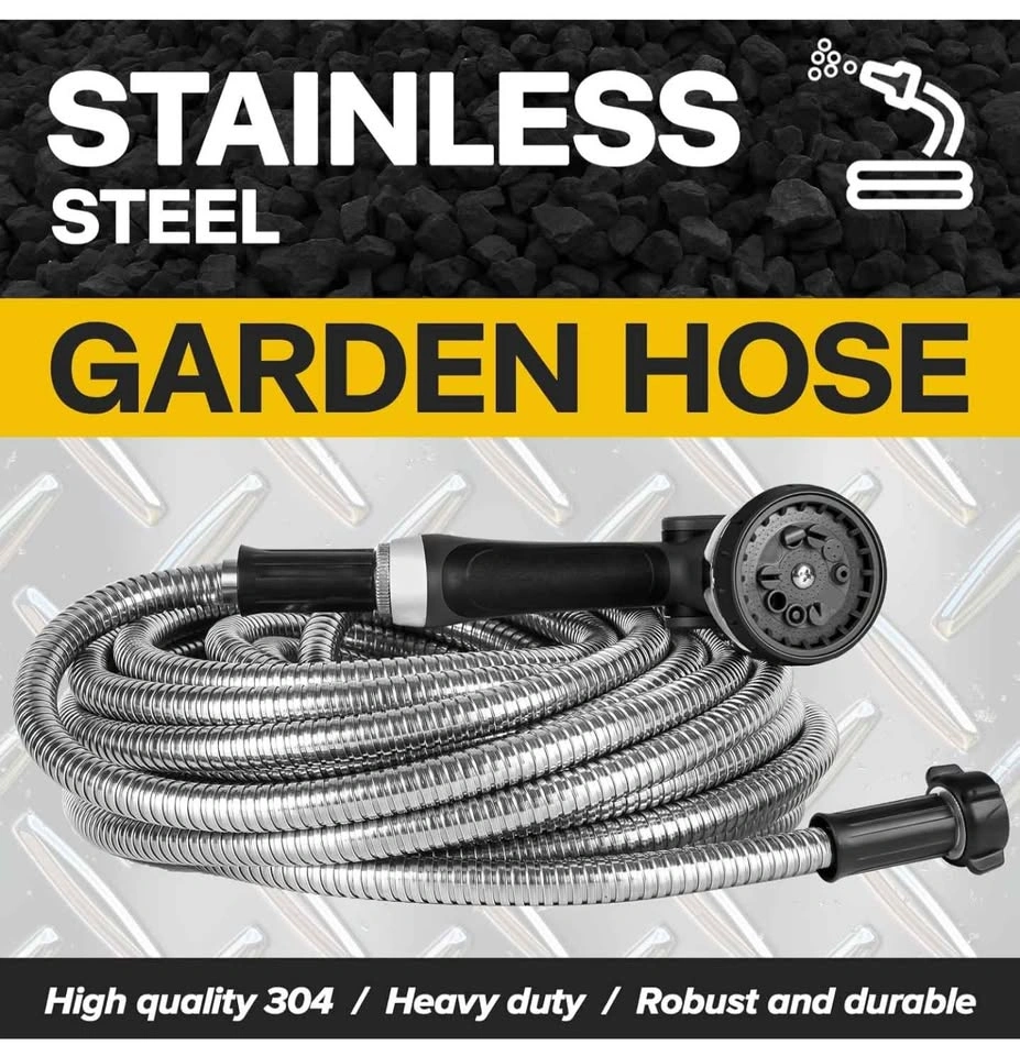AINPOTA Metal Garden Hose 100ft - photo 3