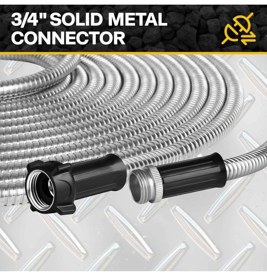 AINPOTA Metal Garden Hose 100ft - photo 5