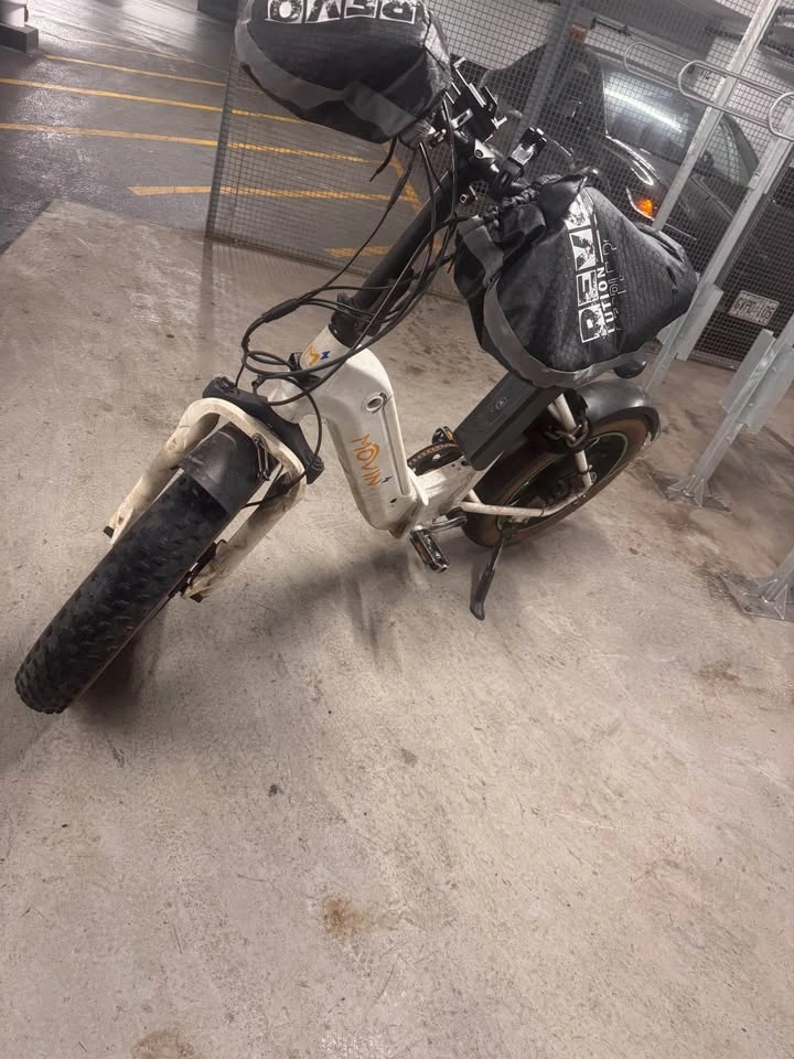 Movin dual battery ebike with lock, bag, and helmet - photo 2