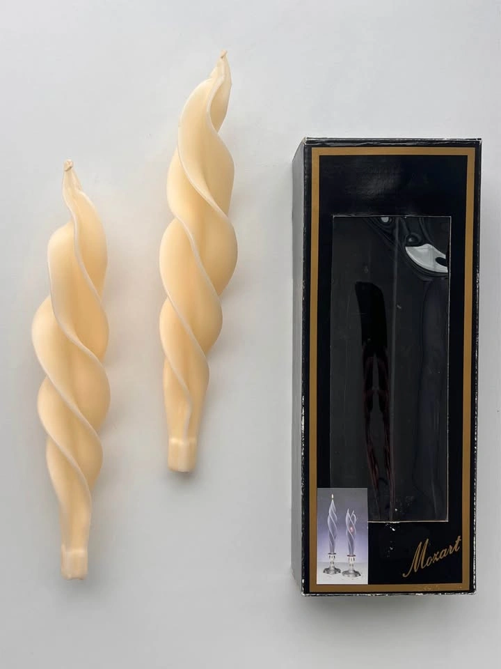 Vintage Twisted Taper Candles (Set of 2) – New in Box - photo 2