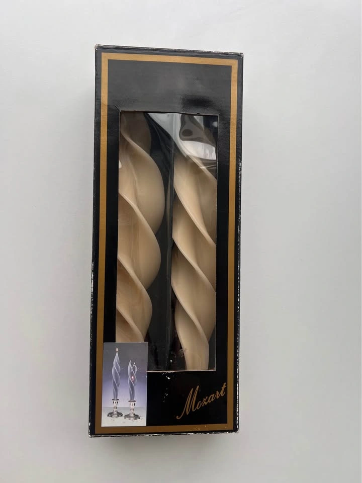 Vintage Twisted Taper Candles (Set of 2) – New in Box - photo 3