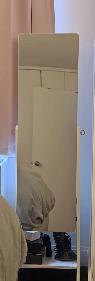 Jewelry Cabinet with Long Mirror