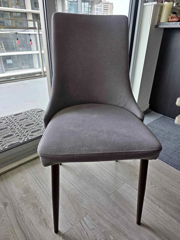 Set of 2 Mid Century Upholstered Side Chairs