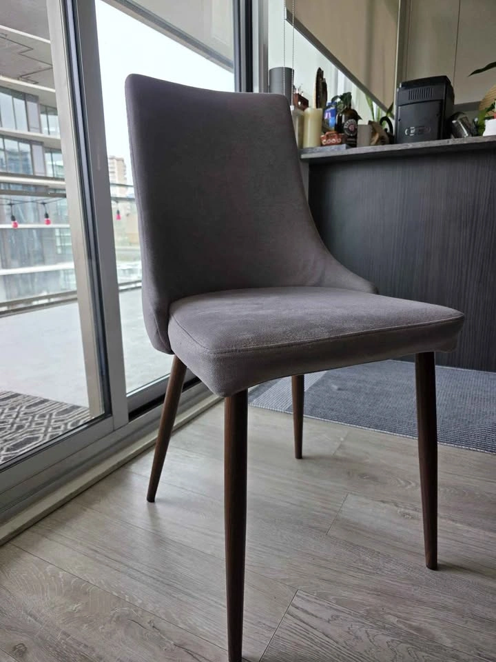 Set of 2 Mid Century Upholstered Side Chairs - photo 2