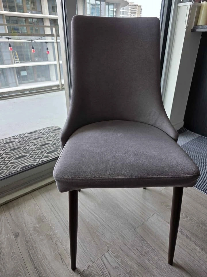 Set of 2 Mid Century Upholstered Side Chairs - photo 3