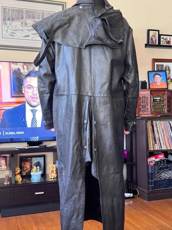 Full length Leather Duster Jacket - photo 2
