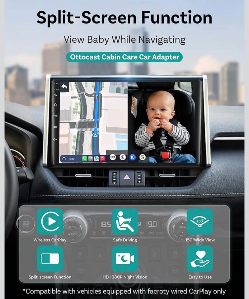 (New) Baby Car Camera with Wireless CarPlay - photo 3