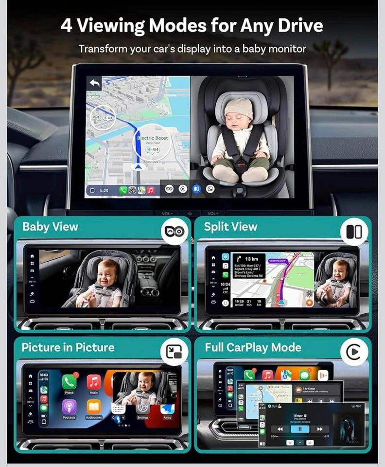 (New) Baby Car Camera with Wireless CarPlay - photo 4