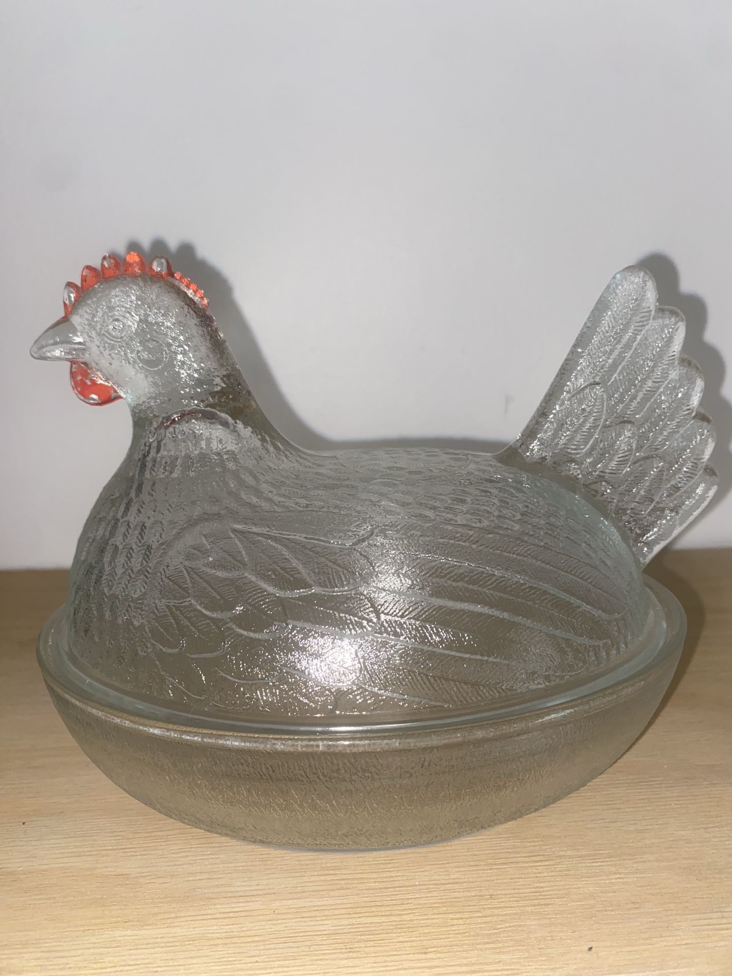 Vintage Indiana Glass Hen on Nest