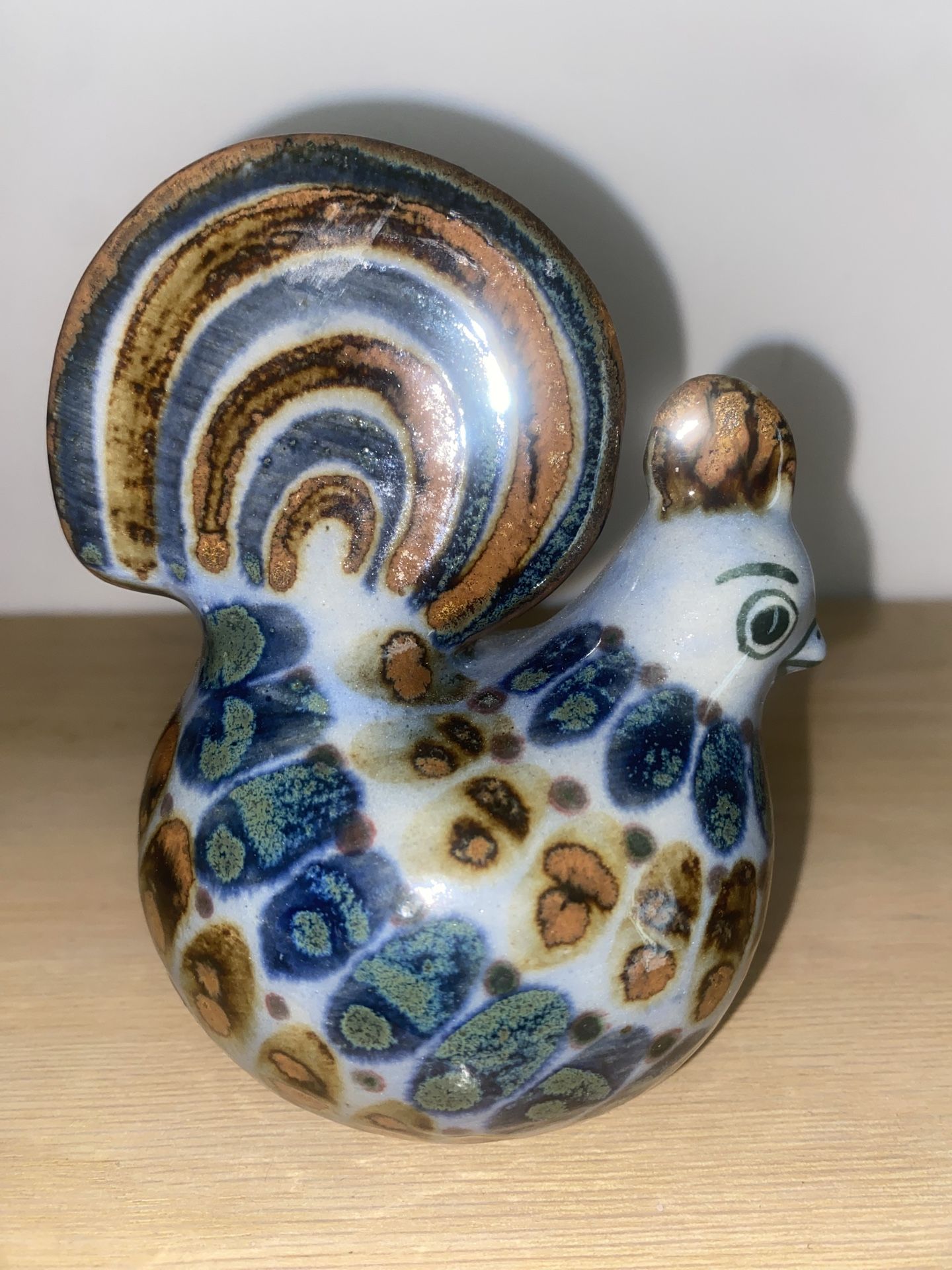 El Palomar Mexico Rooster Figurine, Tonala Pottery - photo 5
