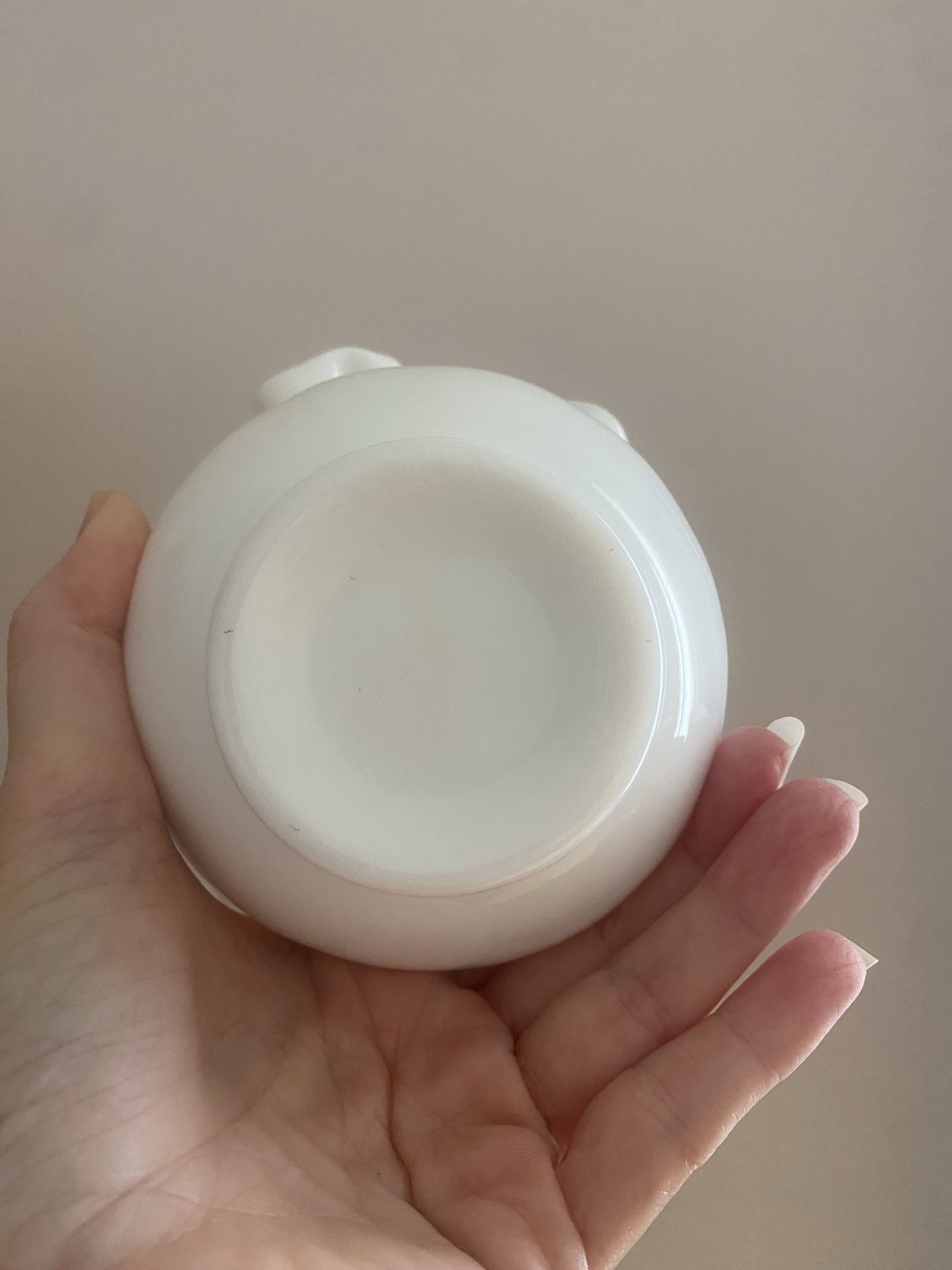 Vintage Fenton White Milk Glass Rose Bowl Vase - photo 3
