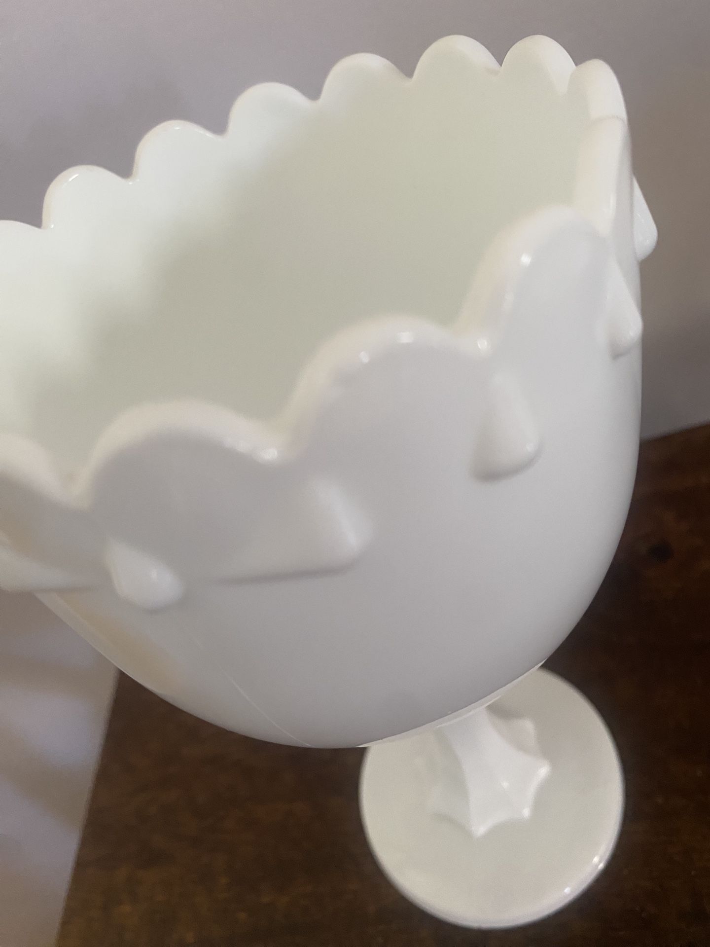 Vintage Indiana Milk Glass Compote - photo 2