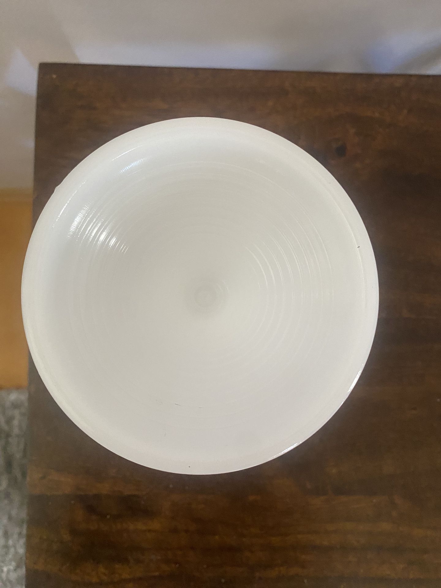 Vintage Milk Glass Compote Vase - photo 3