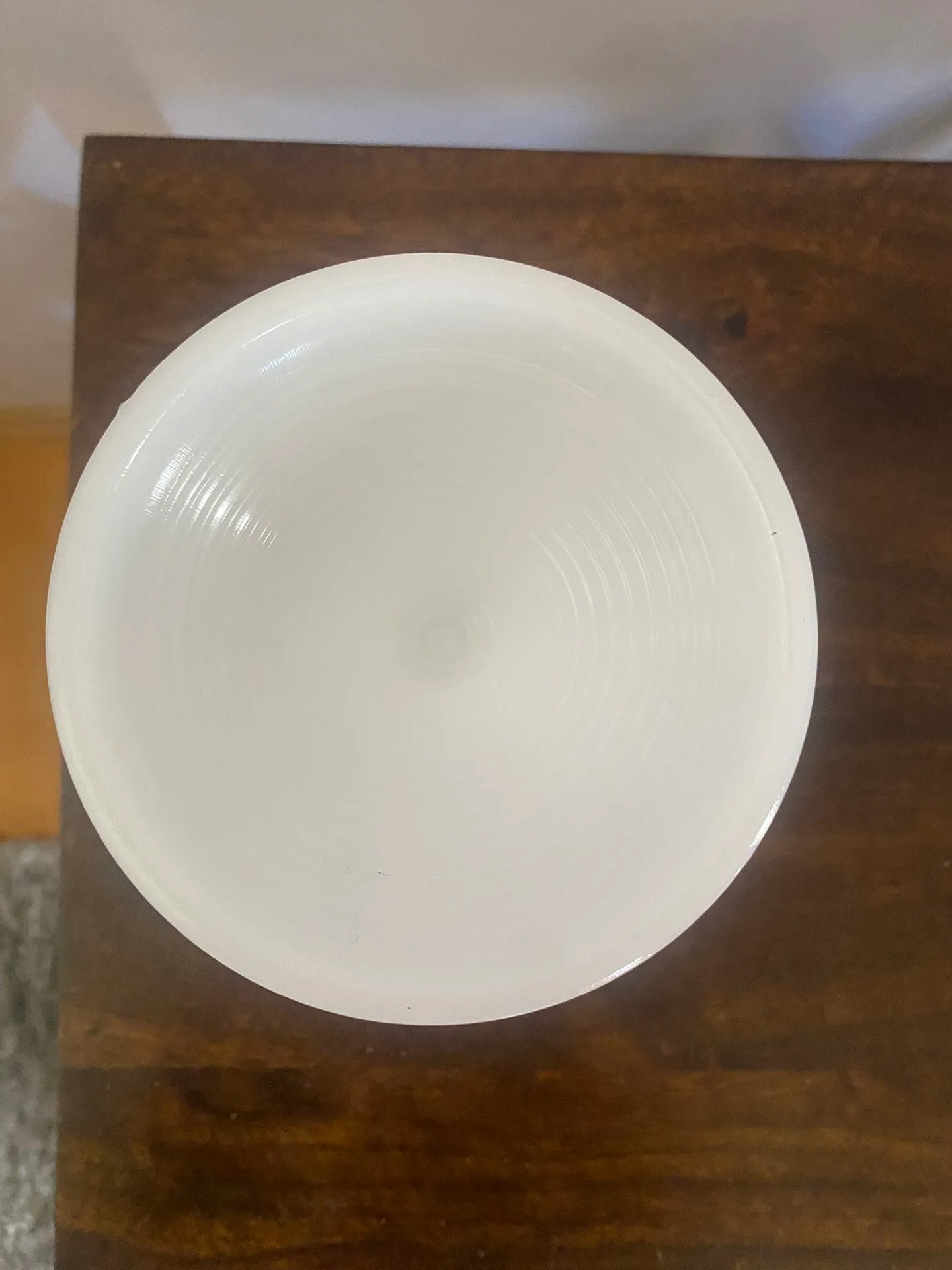 Vintage Milk Glass Compote Vase - photo 3