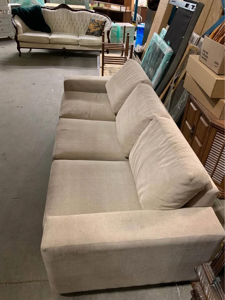 Modern Beige Large Couch - photo 2