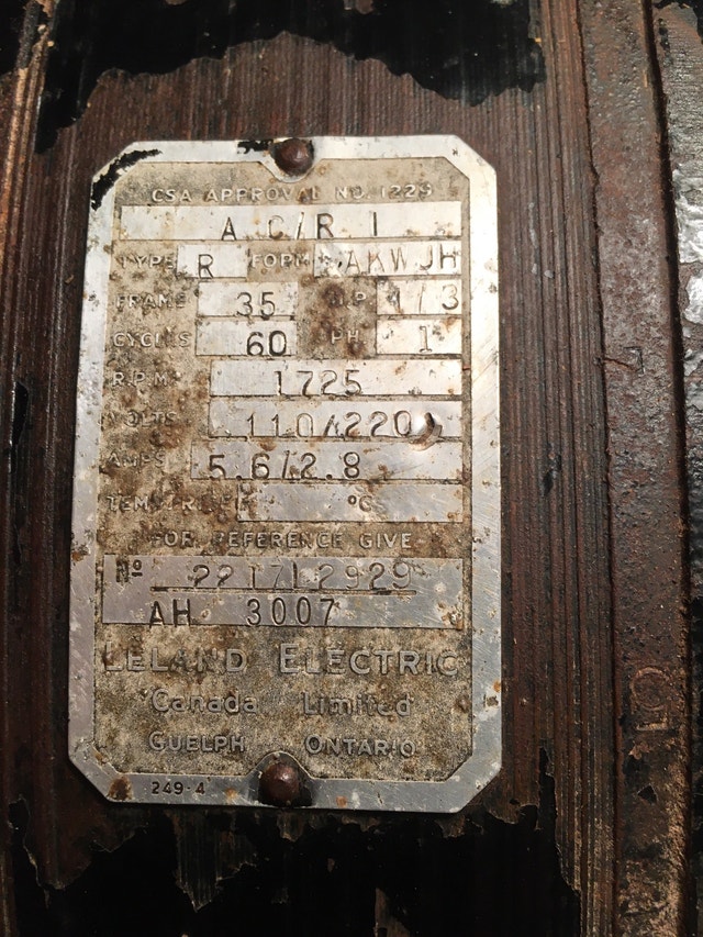 Leyland Electric Motor - 1/3 HP - photo 3