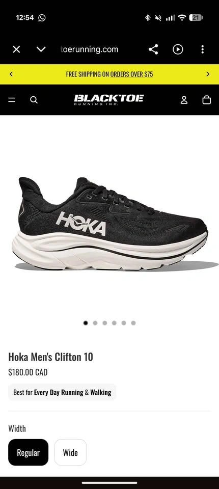 Hoka GAVIOTA 6 – Black | Size: US 8B - photo 3