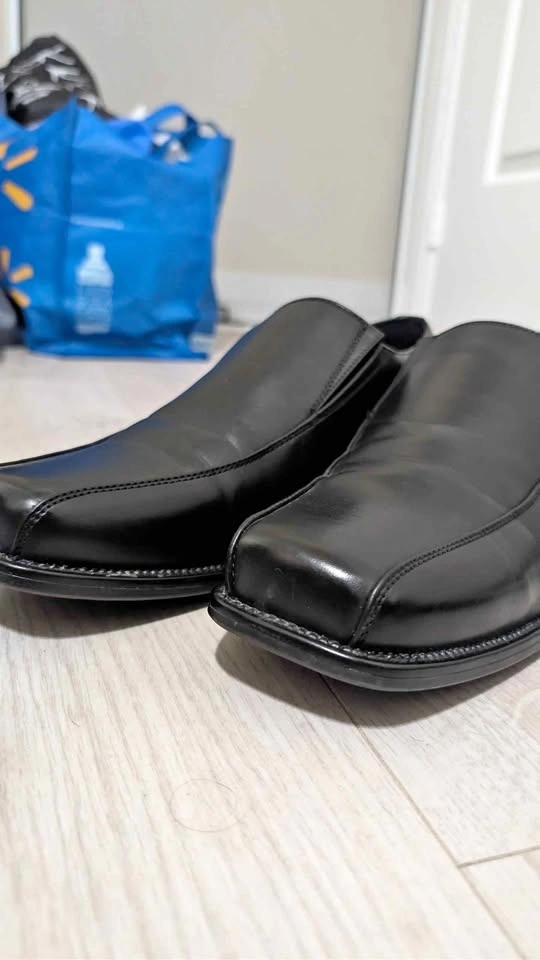Bruno Marc Dress Shoes (Slip-On) – Black, US 12