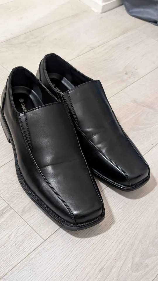 Bruno Marc Dress Shoes (Slip-On) – Black, US 12 - photo 4