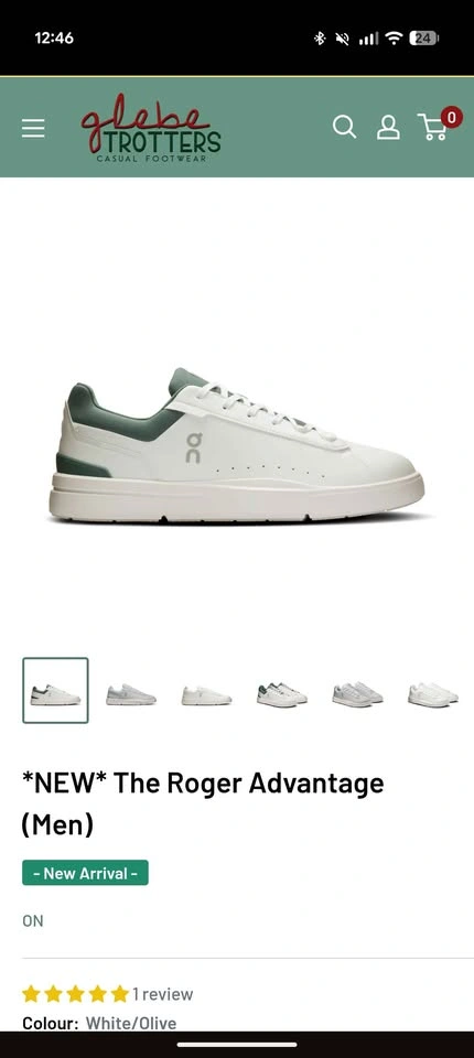 On The Roger Advantage (Men) – White/Olive Size: US 10.5 - photo 2