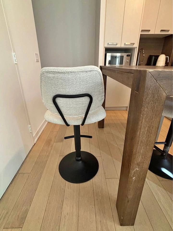 Bouclair Adjustable Bar Stools x2