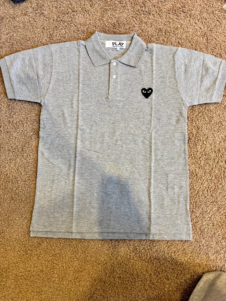 Comme des garçons gray polo