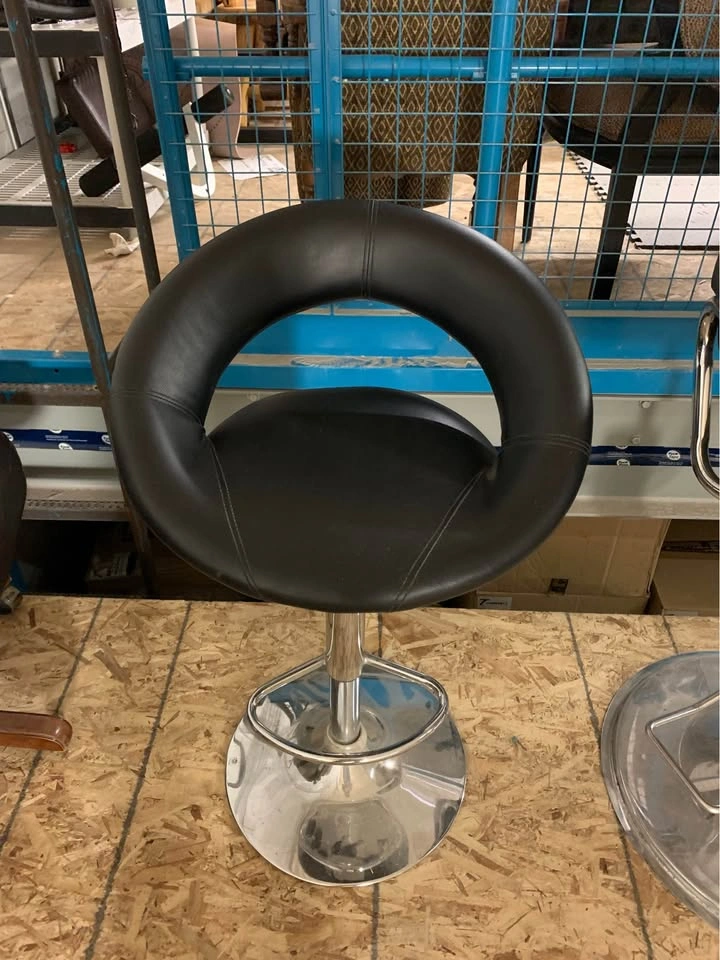 Black Hair Salon Chair & Adjustable Dining Chair - photo 2