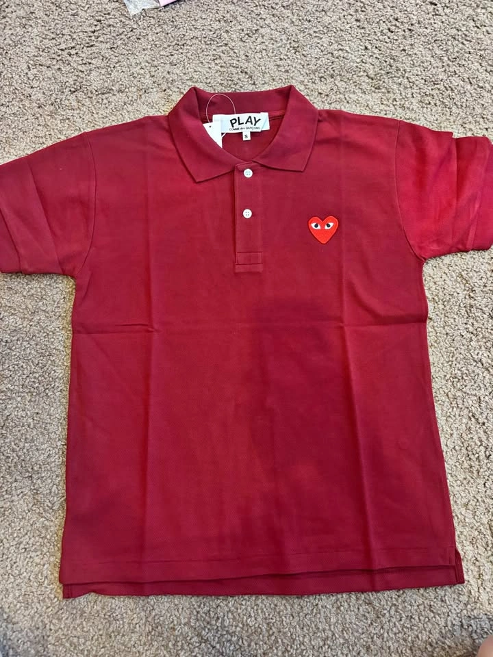 Comme des garçons Polo red