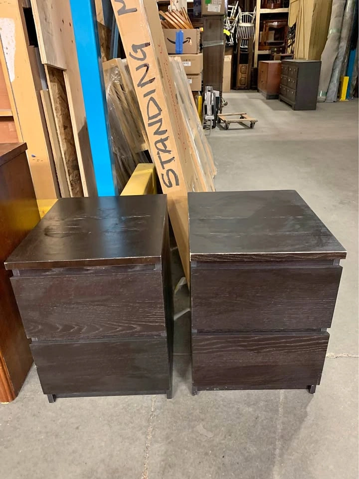 2 Dark Brown IKEA Nightstands/Dressers