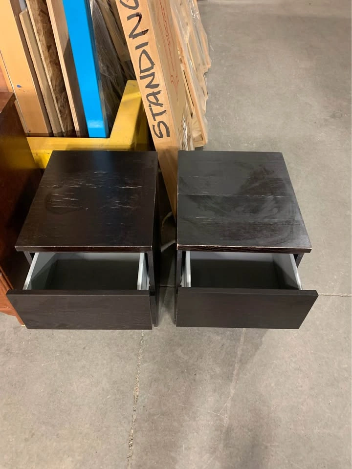 2 Dark Brown IKEA Nightstands/Dressers - photo 2