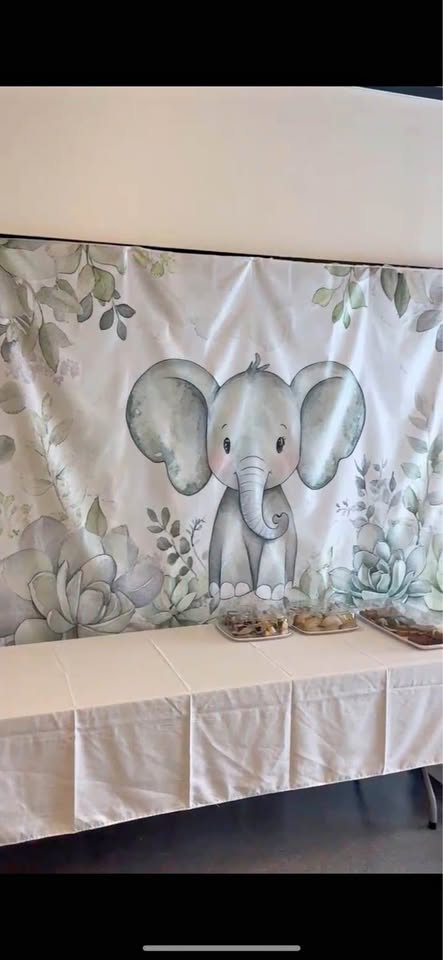 Baby shower backdrop