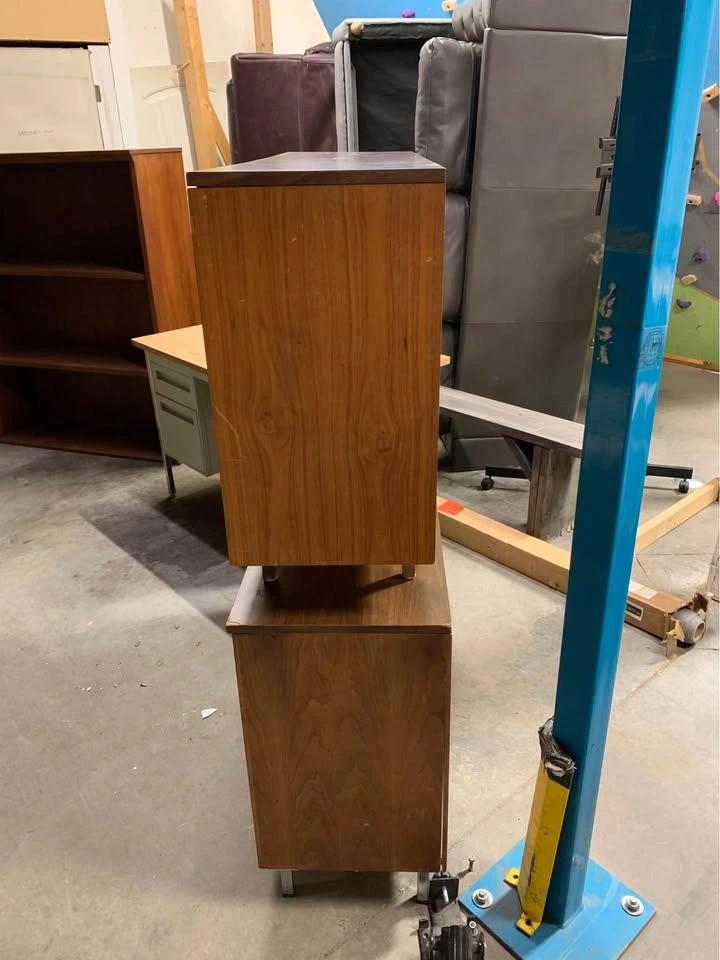 2 Wood Shelving Units - photo 3