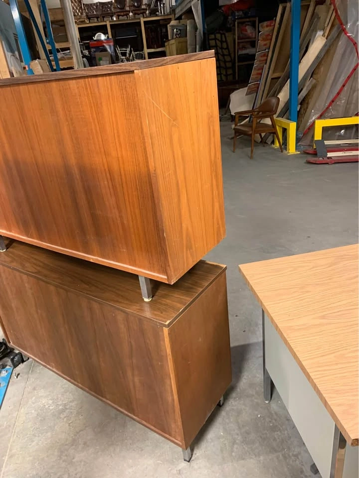 2 Wood Shelving Units - photo 4