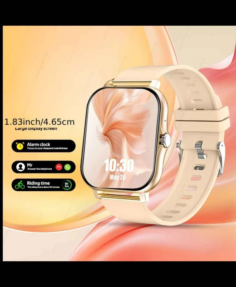 1.83 inch Large Screen Smartwatch - Cream Pink Black - photo 3