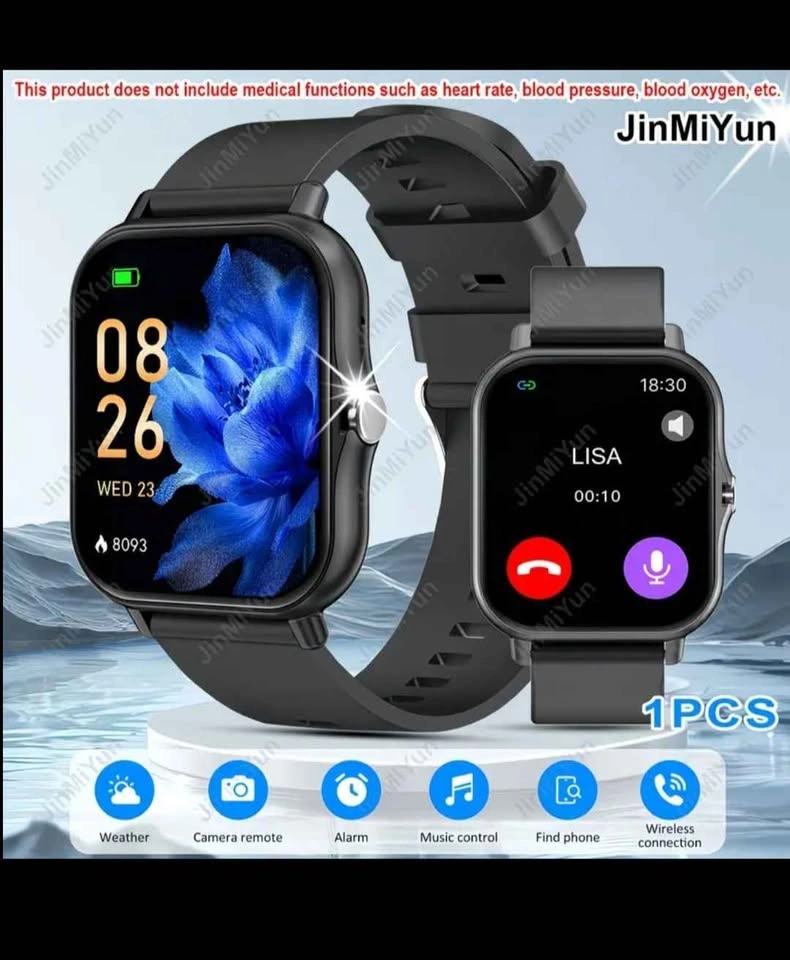 1.83 inch Large Screen Smartwatch - Cream Pink Black - photo 4