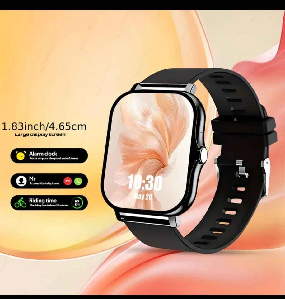 1.83 inch Large Screen Smartwatch - Cream Pink Black - photo 5