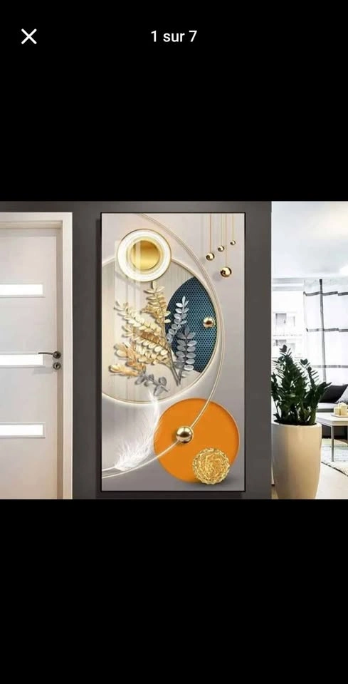 Crystal Porcelain Art Boards 50x70cm - Aluminum Frame - Modern W - photo 2