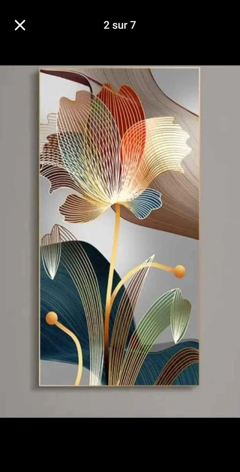 Crystal Porcelain Art Boards 50x70cm - Aluminum Frame - Modern W - photo 3