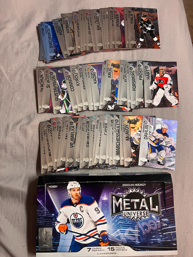 New 2023-24 Skybox Metal Universe Hockey Cards Mystery Pack