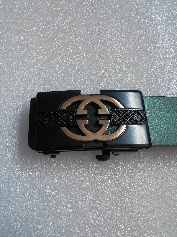 New Designer Gucci Black Leather Belt - photo 2