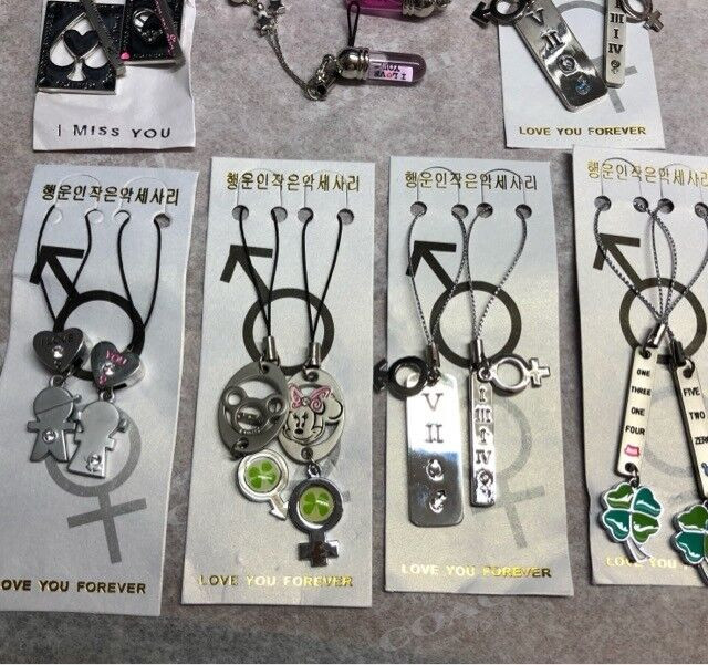 Cellphone Charm with Hand Crafted Words on Rice - photo 2