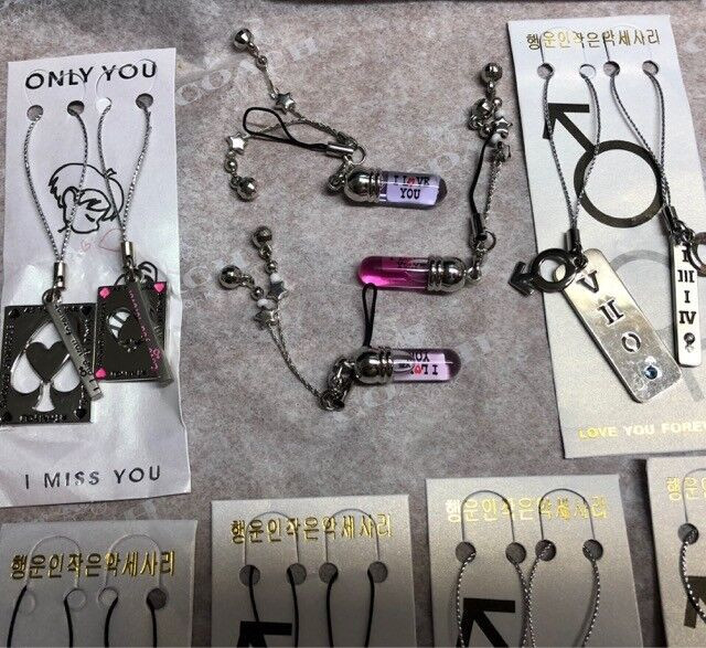 Cellphone Charm with Hand Crafted Words on Rice - photo 3