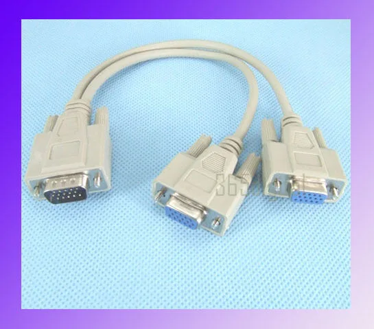 VGA HD15 Y Splitter Cable - 1 PC to 2 Monitors thumbnail