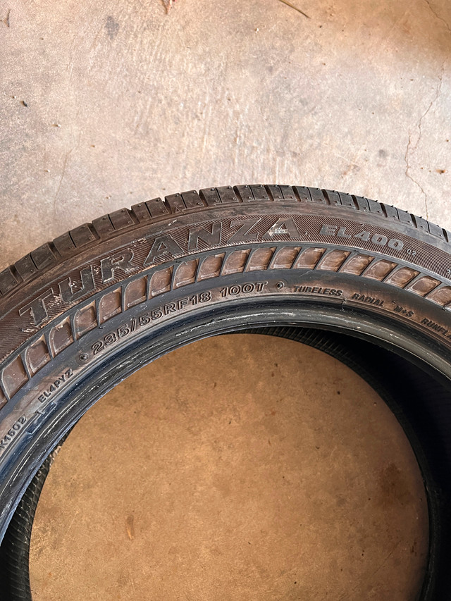 Good condition 1 Tire Bridgestone Turanza Runflat 235/55/18 - photo 2