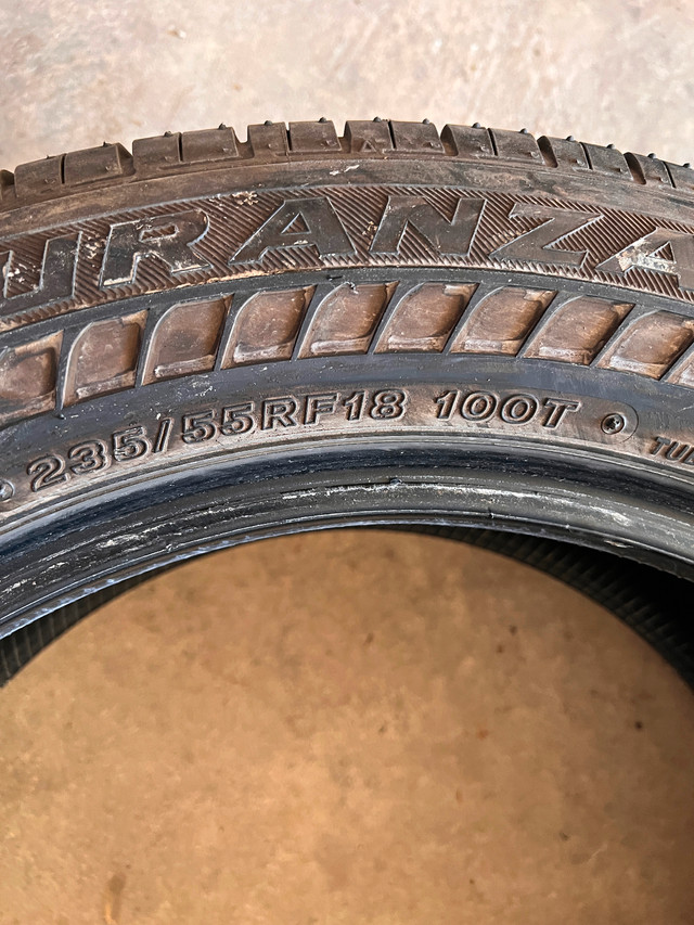 Good condition 1 Tire Bridgestone Turanza Runflat 235/55/18 - photo 5