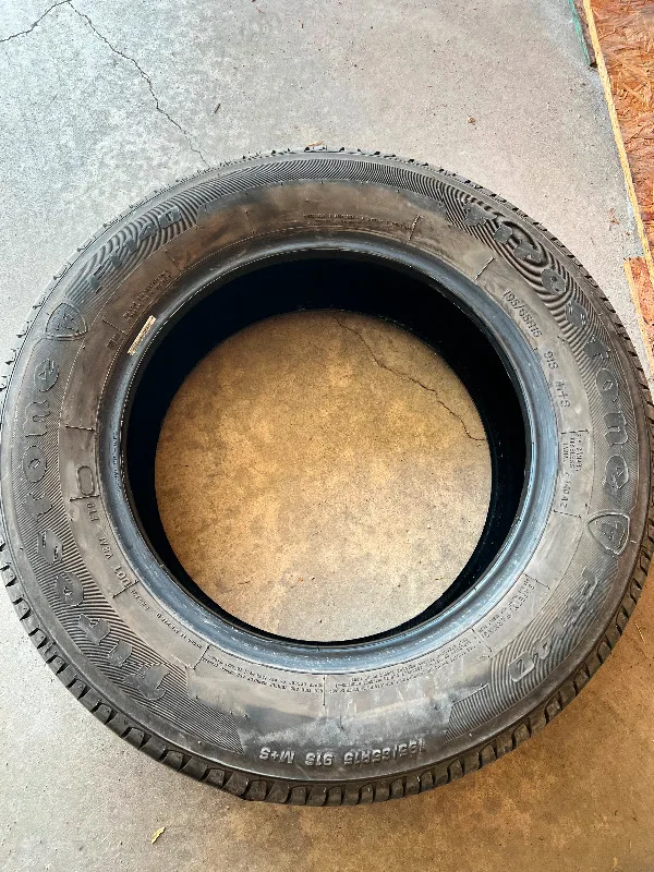 Good Condition 1 Tire Firestone FT140 - 195/65/15 thumbnail