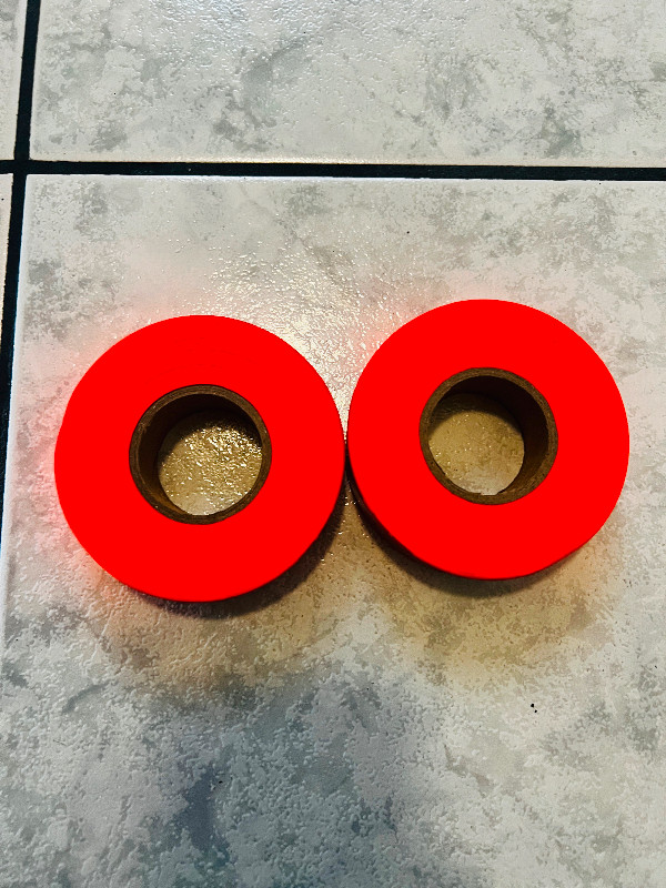 New Orange PVC Flagging Tape x 2
