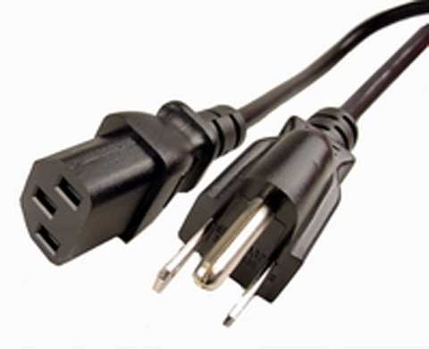 New 3 Prong AC Power Supply Cable Cord for PC LCD Monitor - photo 2