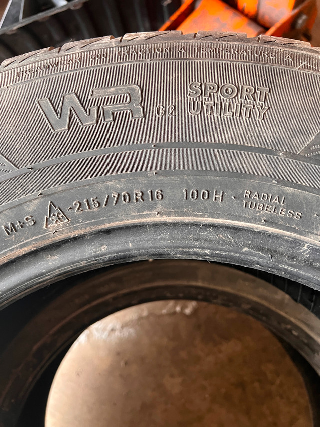 2 Nokian WR Sport Utility Tires - 215/70/16 - photo 3
